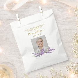 Lavendel-Samenpackung Erinnerungsfeier Geschenktütchen