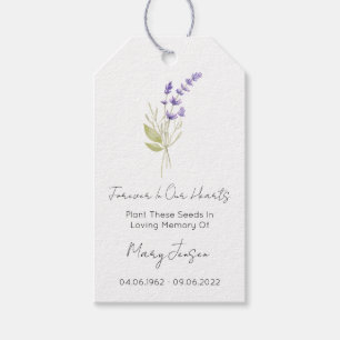 Lavendel-Samenpaket-Trauer-Geschenkanhänger Geschenkanhänger
