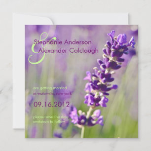 Lavendel • Save the Date Mitteilung