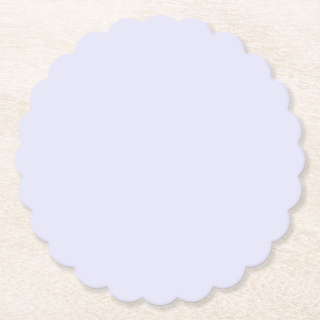 Lavendel Scalloped Untersetzer (Vorderseite)