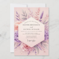 Lavendel-Schimmer Botanische Romanze Hochzeit
