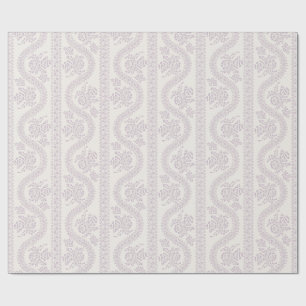 Lavendel-Schlangenblumenstreifen, Knochen Geschenkpapier