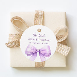 Lavendel-Schleife DIY handgeschrieben Geburtstag Geschenkanhänger