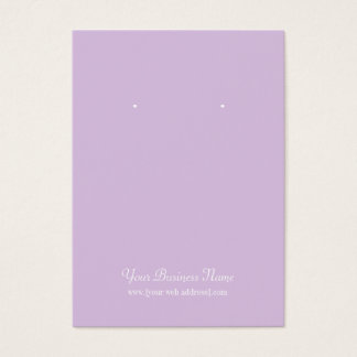 Lavendel Schlichte Benutzerdefinierte Earring-Kart