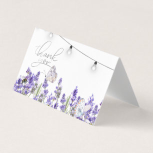 Lavendel-Schmetterlinge Botanische Lichterkette Visitenkarten
