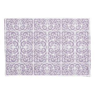 Lavendel-Scrollwork-Muster Kissenbezug