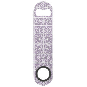 Lavendel-Scrollwork-Muster Speedflaschenöffner