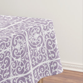Lavendel-Scrollwork-Muster Tischdecke