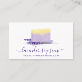 Lavendel-Seife Soja Natürliches Spa-Kosmetik Visitenkarte