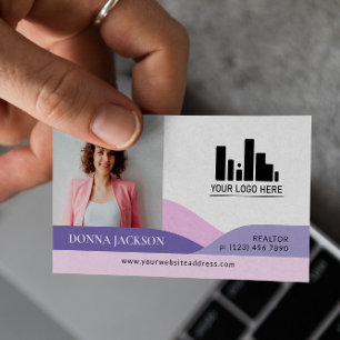 Lavendel Slopes Realtor Foto & Logo Visitenkarte