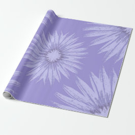 Lavendel Sonnenblumen auf Lila Geschenkpapier