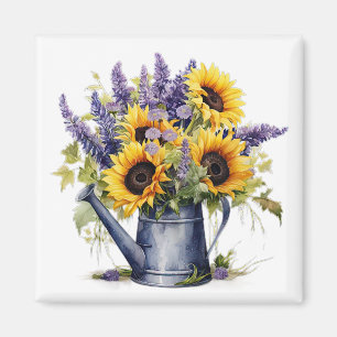 Lavendel & Sonnenblumen Magnet