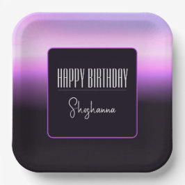 Lavendel-Sonnenuntergang Pappteller