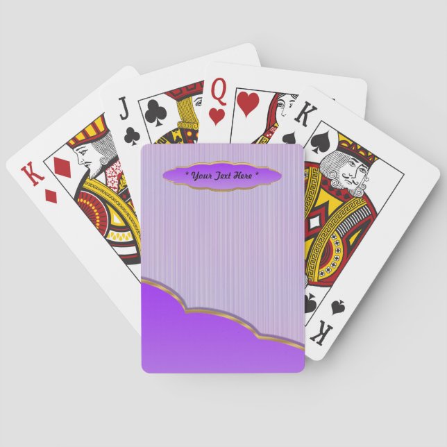 Lavendel Spielkarten (Rückseite)