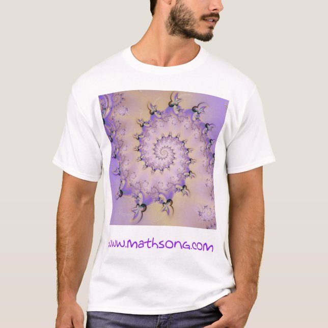 Lavendel-Spiralen T-Shirt (Vorderseite)