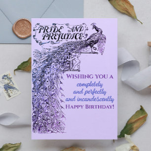 Lavendel Stolz und Vorurteil Vogel Alles Gute zum Karte