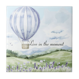Lavendel Stripes Balloon Brautparty Fliese