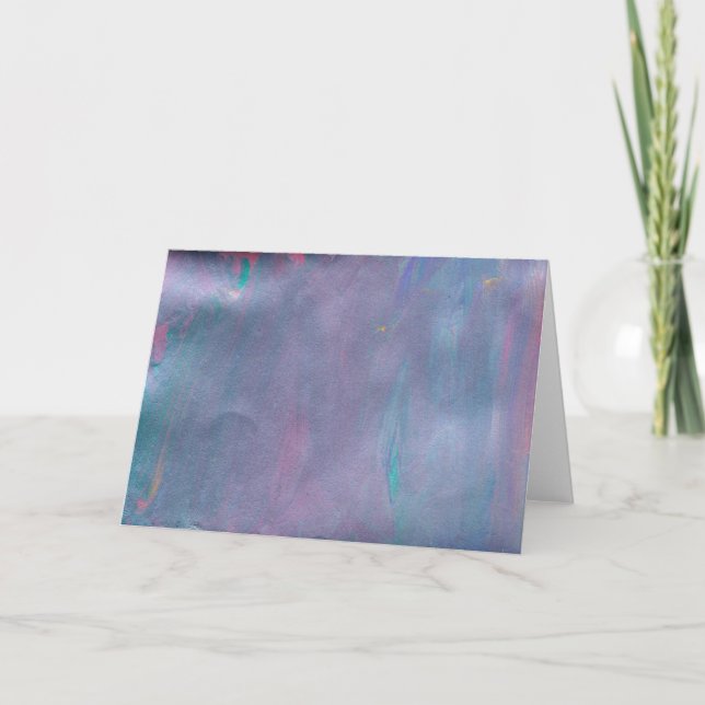 Lavendel-Strudel Karte (Vorderseite)