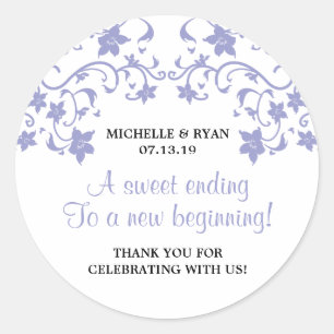 Lavendel Summer Blume - Liebe ist süß Runder Aufkleber