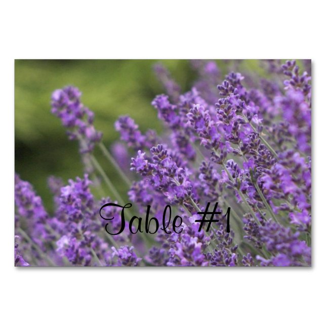 Lavendel Tischnummer (Vorderseite)