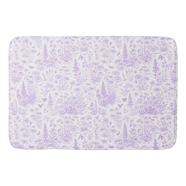 Lavendel-Toile Badematte (Vorderseite)
