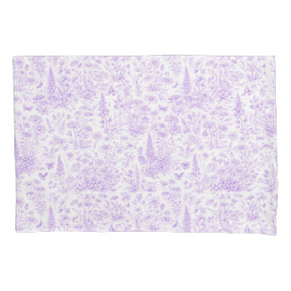 Lavendel-Toile Kissenbezug