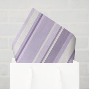 Lavendel-Töne weiche Elfenbein-Streifen Seidenpapier