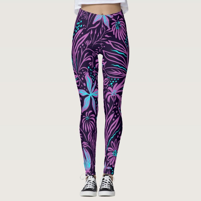 Lavendel-Traum Leggings (Vorderseite)