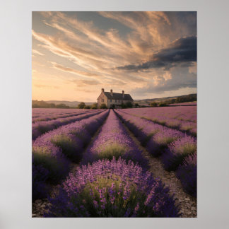 Lavendel-Träume von Provence Poster