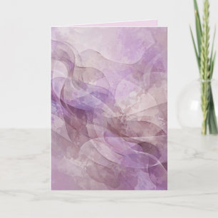 Lavendel Traumhafter Wirbel Lila Mauve Lavendel Dankeskarte