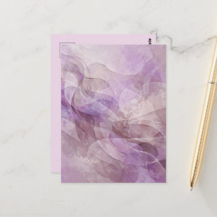 Lavendel Traumhafter Wirbel Lila Mauve Lavendel Postkarte