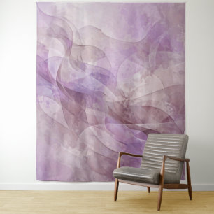 Lavendel Traumhafter Wirbel Lila Mauve Lavendel Wandteppich