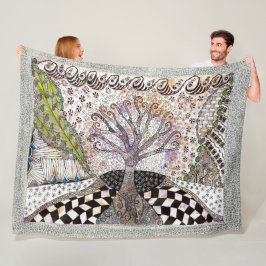 Lavendel Tree 2024 Fleecedecke