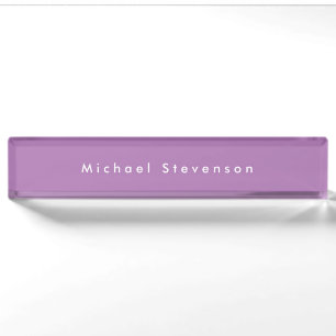 Lavendel Trendig Modern Professionell Namensplakette