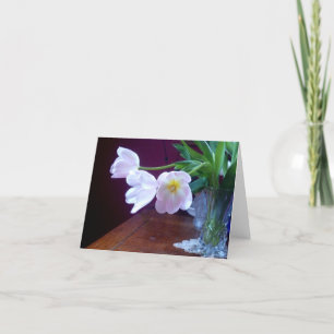Lavendel-Tulpe-Anmerkungs-Karte Karte
