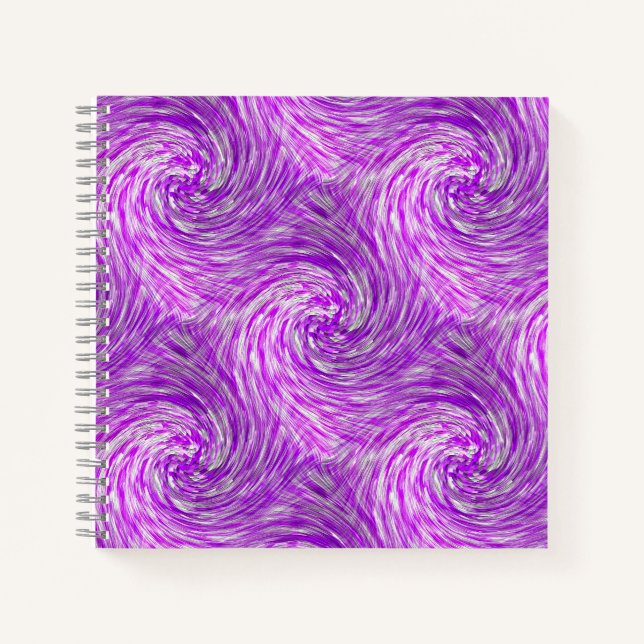 Lavendel Twirls..... Notizbuch (Vorderseite)