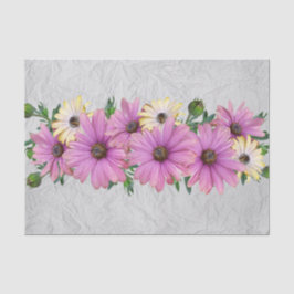 Lavendel u. gelbe Gänseblümchen Seidenpapier