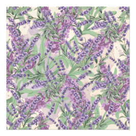 Lavendel-Überfluss Dusty Lavender Rustikale Blüten Fotodruck