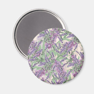 Lavendel-Überfluss Dusty Lavender Rustikale Blüten Magnet