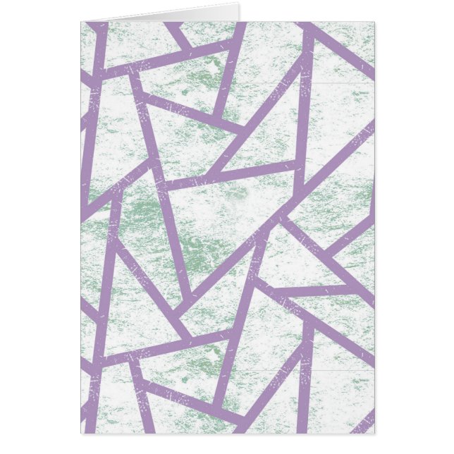 Lavendel und blassgrünes Mosaikmuster (Vorne)