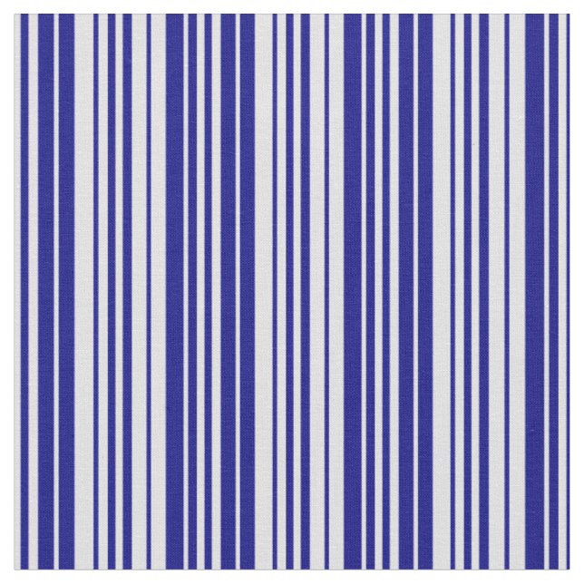 Lavendel und blaues Streifen-/Blattmuster Stoff (Nahaufnahme)