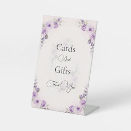 Lavendel und Blush Rose Hochzeit Sockelschild