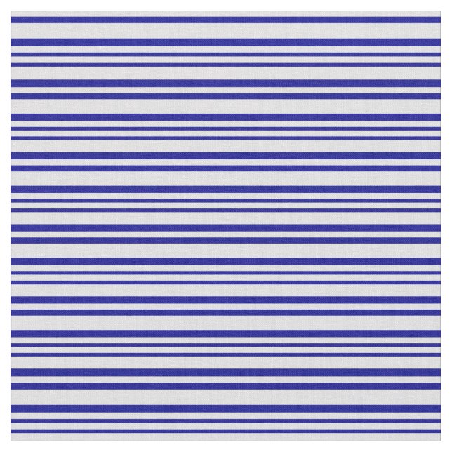 Lavendel und dunkelblaue Streifen Stoff (Nahaufnahme)