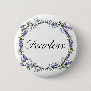 Lavendel und Eukalyptus Fearless Button
