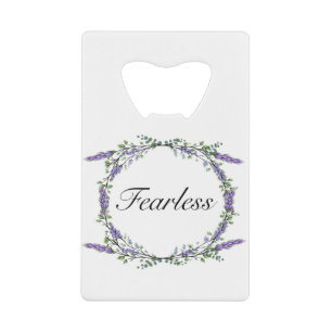 Lavendel und Eukalyptus Fearless Geldbeutel Flaschenöffner