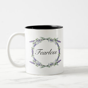 Lavendel und Eukalyptus Fearless Zweifarbige Tasse