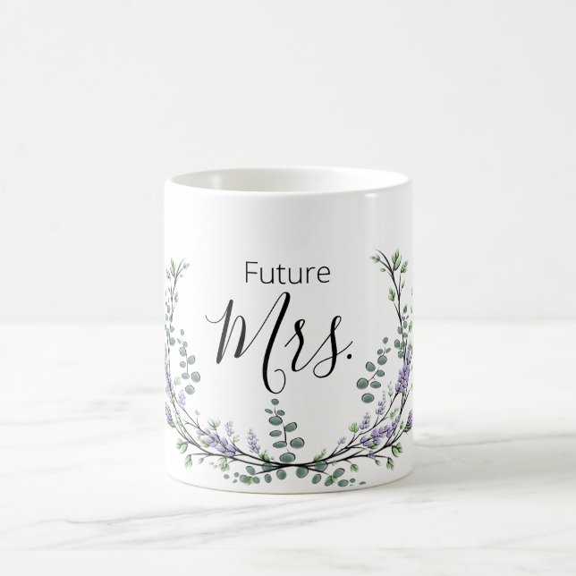 Lavendel und Eukalyptus Future Mrs. Kaffeetasse (Mittel)