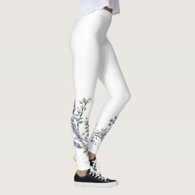 Lavendel und Eukalyptus Leggings (Rechts)