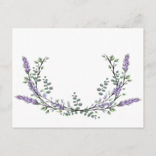 Lavendel und Eukalyptus Postkarte