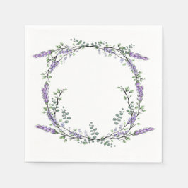 Lavendel und Eukalyptus Serviette